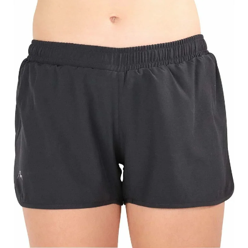Seamless Yoga Shorts -More Mile Core 2 In 1 Womens Running Shorts - Black