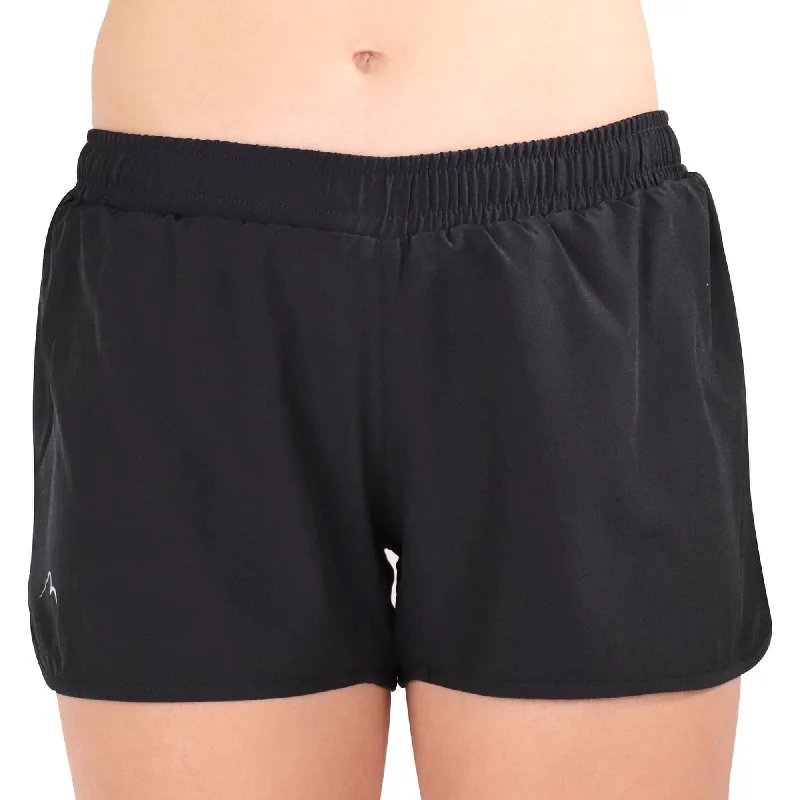 Soft Yoga Shorts for Comfort and Relaxation -More Mile Racer Split Womens Running Shorts - Black Soft Yoga Shorts for Comfort and Relaxation -More Mile Racer Split Womens Running Shorts - Black
