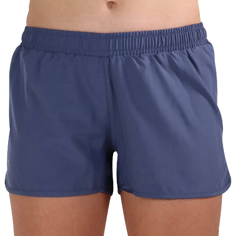 Yoga Shorts for Flexibility and Performance Training -More Mile Racer Split Womens Running Shorts - Blue Yoga Shorts for Flexibility and Performance Training -More Mile Racer Split Womens Running Shorts - Blue