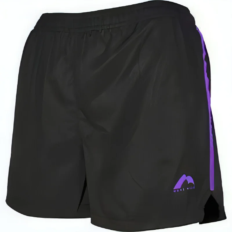 Yoga Shorts for Athletes -More Mile Square-Cut Womens Running Shorts - Black