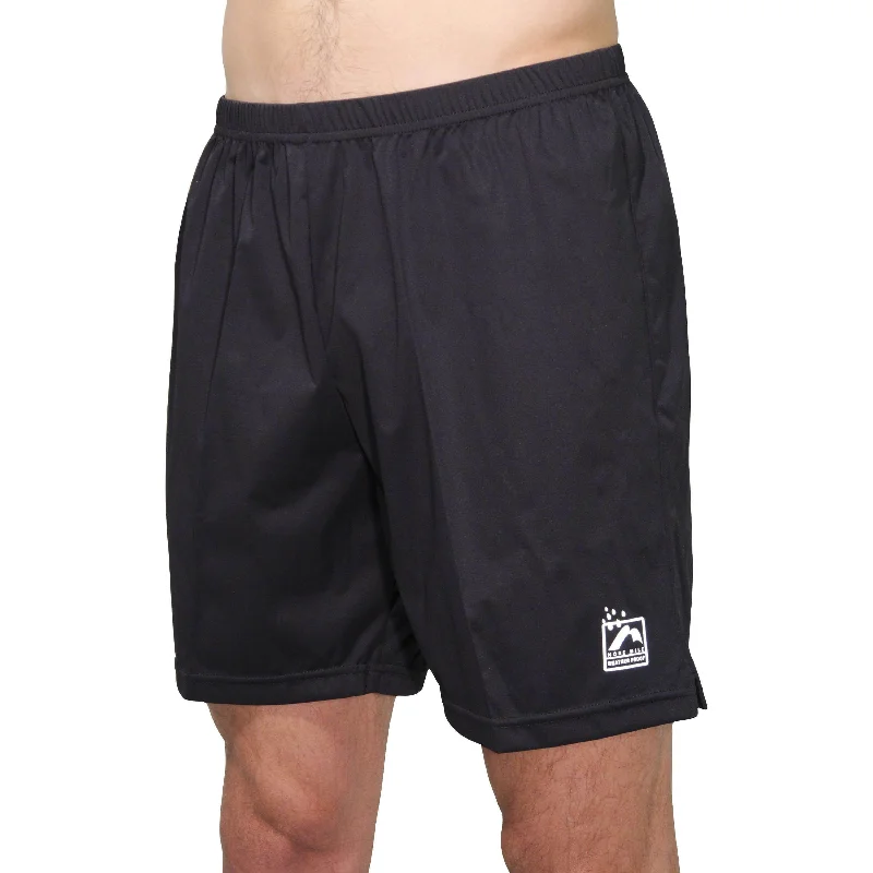 Yoga Shorts for Strength Training -More Mile Weather Proof Mens Running Shorts - Black