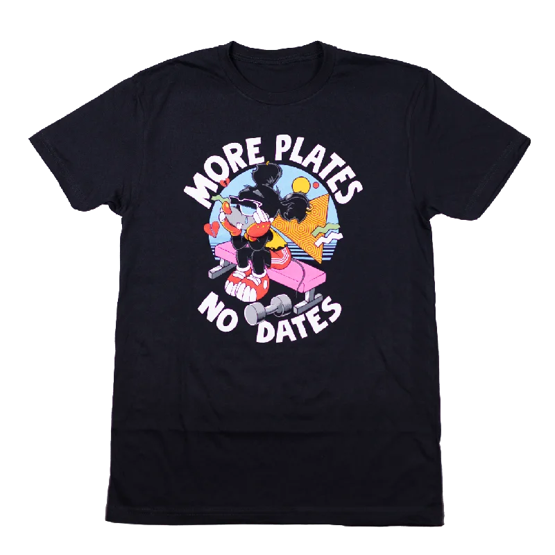 Soft and Stretchable Yoga Tops -More Plates. No Dates (PREMIUM OVERSIZED TEE)