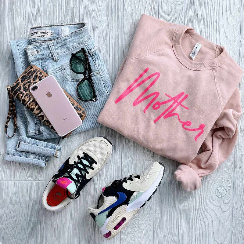 Yoga Tops for Relaxation and Stretching -Mother • Peach Pullover