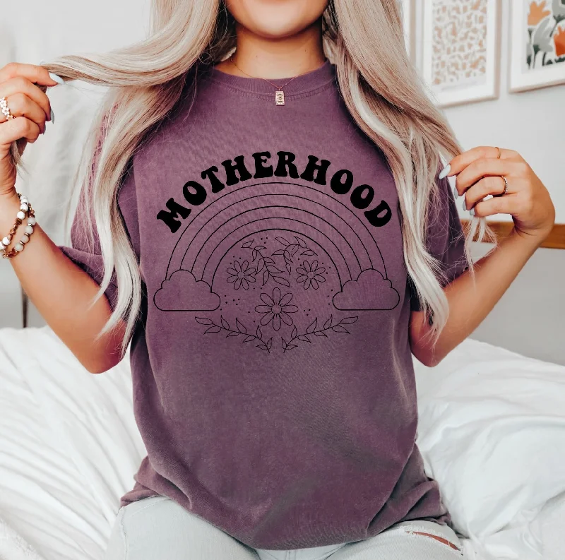 Yoga Tops with Elastic Waistbands -Motherhood • Vineyard Dyed Tee