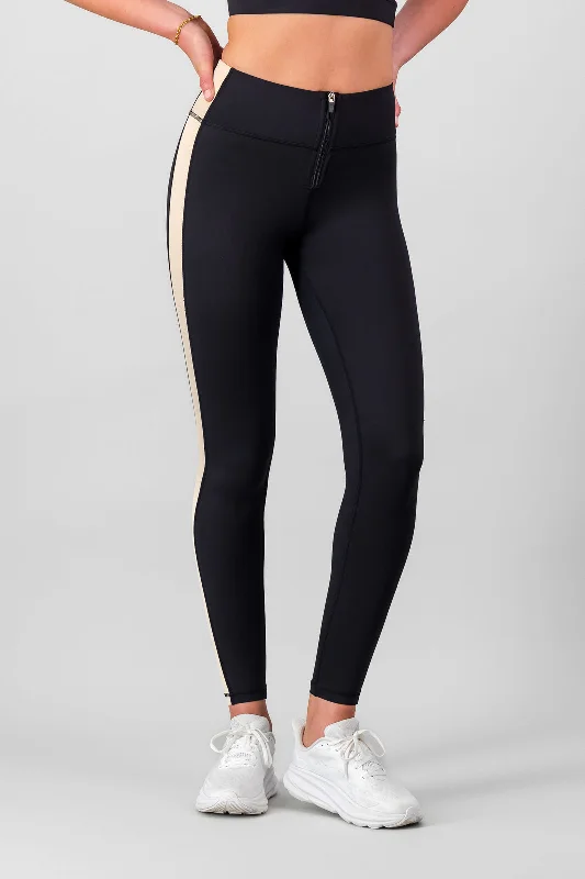 Black High-Waisted Yoga Pants -Motion Tights