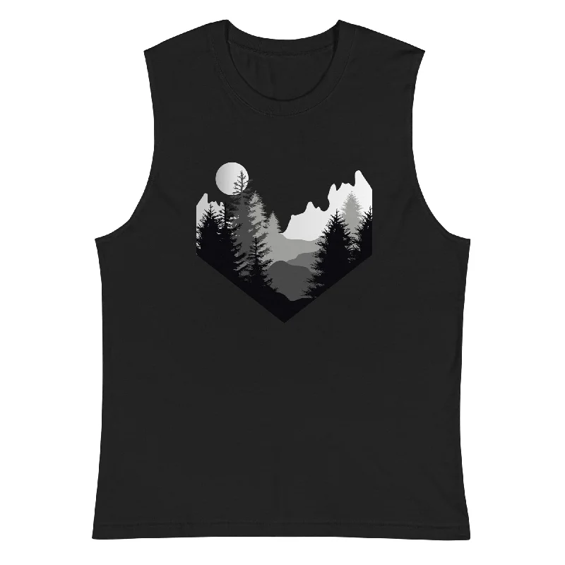 Soft Yoga Tops for Everyday Practice -Mountain Mist Muscle Tank