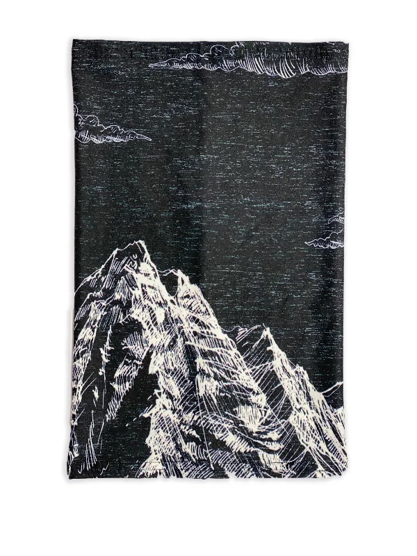 Flattering Yoga Pants -Mountain Sketch Neck Gaiter *FINAL SALE*