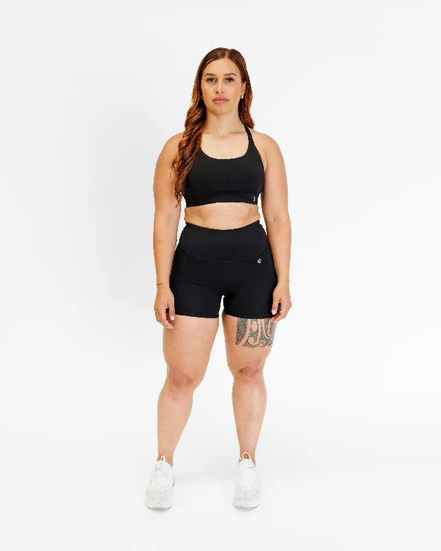 Comfortable Yoga Shorts for Full Movement -MOVEMENT SHORT SHORT ONYX