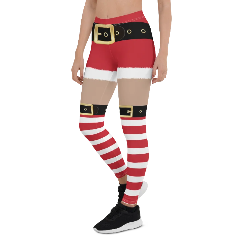 Quick Dry Yoga Pants -Mrs Claus Leggings