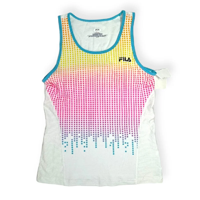 Yoga Tops for Endurance Training -Multi-colored Athletic Tank Top Fila, Size Xl