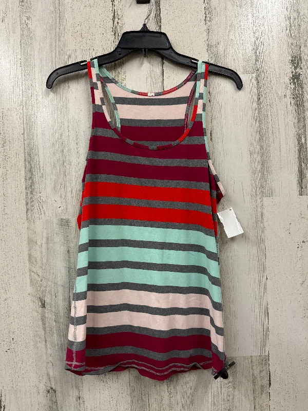 High-Waisted Yoga Tops for Better Coverage -Multi-colored Athletic Tank Top Lululemon, Size 8