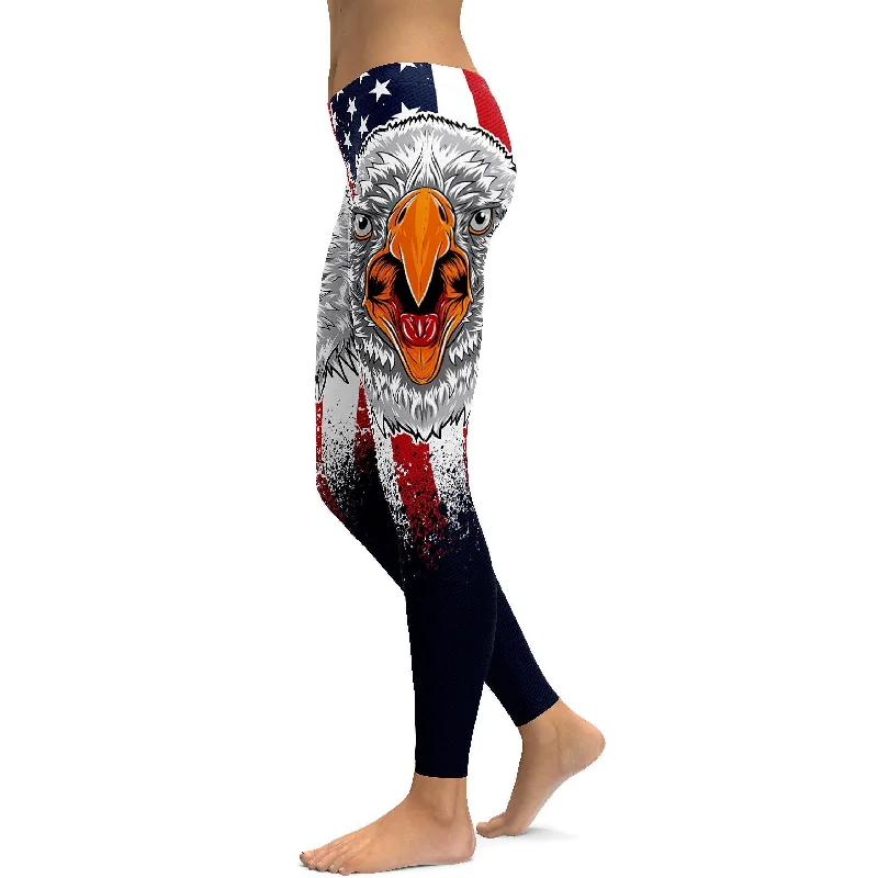 Flattering Yoga Pants -Murica Leggings