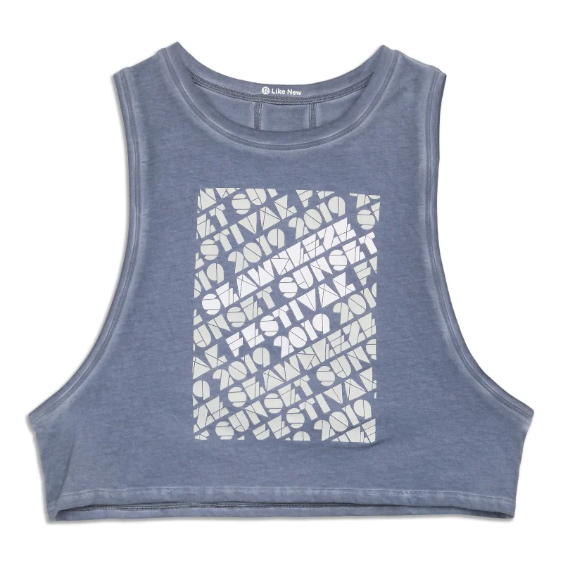 Yoga Tops with Athletic Fit -Muscle Love Cropped Tank Top - Resale