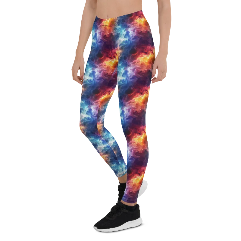 Comfortable Yoga Pants for Flexibility -Mystic Cloud Leggings