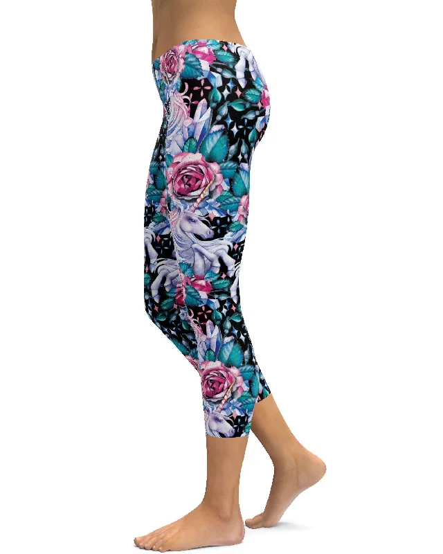 Yoga Pants for Intense Yoga Sessions -Mystic Unicorn Capris