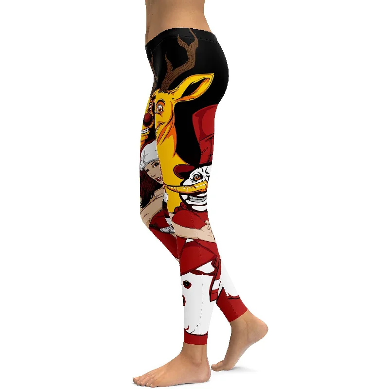 Yoga Pants with Stretch for Every Pose -Nasty Snowman Leggings