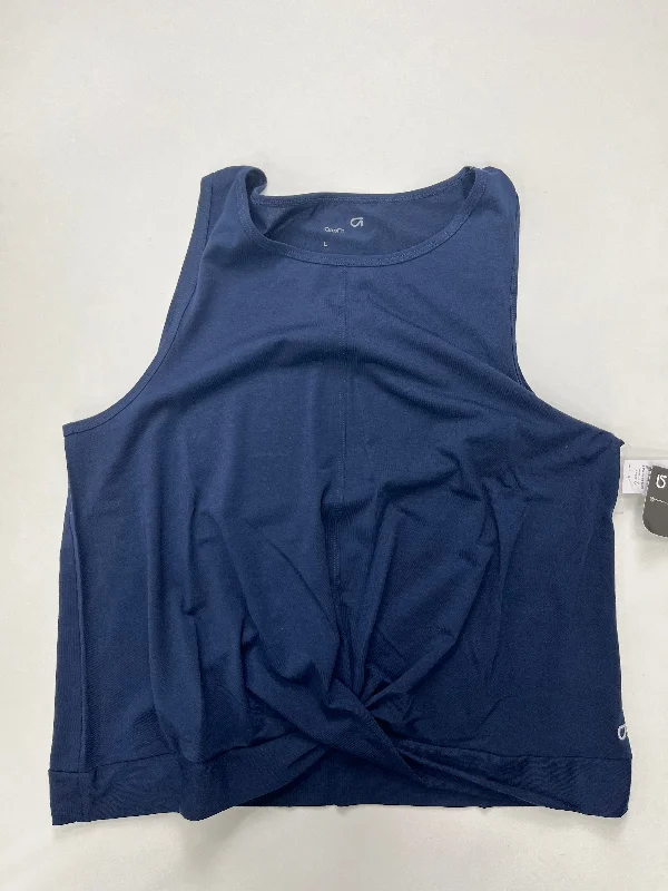 Yoga Tops with Spaghetti Straps -Navy Athletic Tank Top Gapfit, Size L