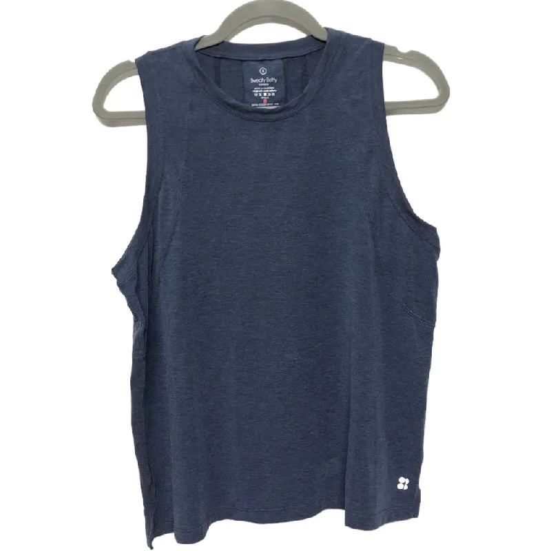 Comfortable Yoga Tops for Every Pose -Navy Athletic Tank Top Sweaty Betty, Size S