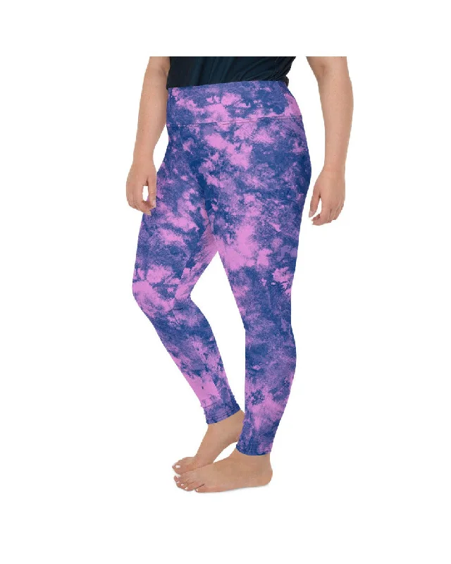 Lightweight Yoga Pants for Easy Movement -Navy Glaze Plus Size Leggings