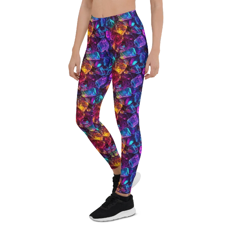 Comfortable Compression Yoga Pants -Neon Ice Leggings