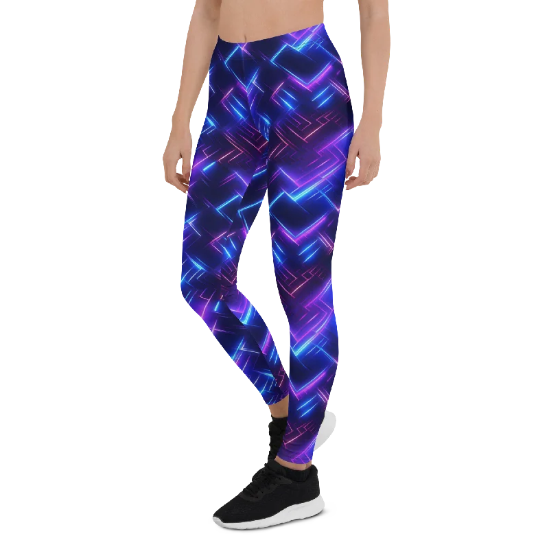 Yoga Pants for Stress-Free Movement -Neon Nights Leggings