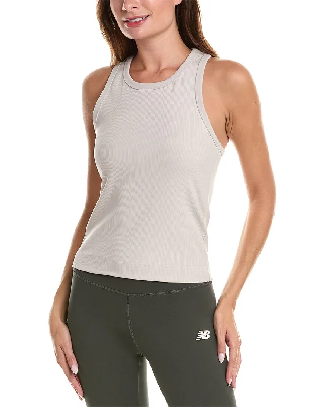 Yoga Tops with Adjustable Straps -New Balance Rib Knit Tank