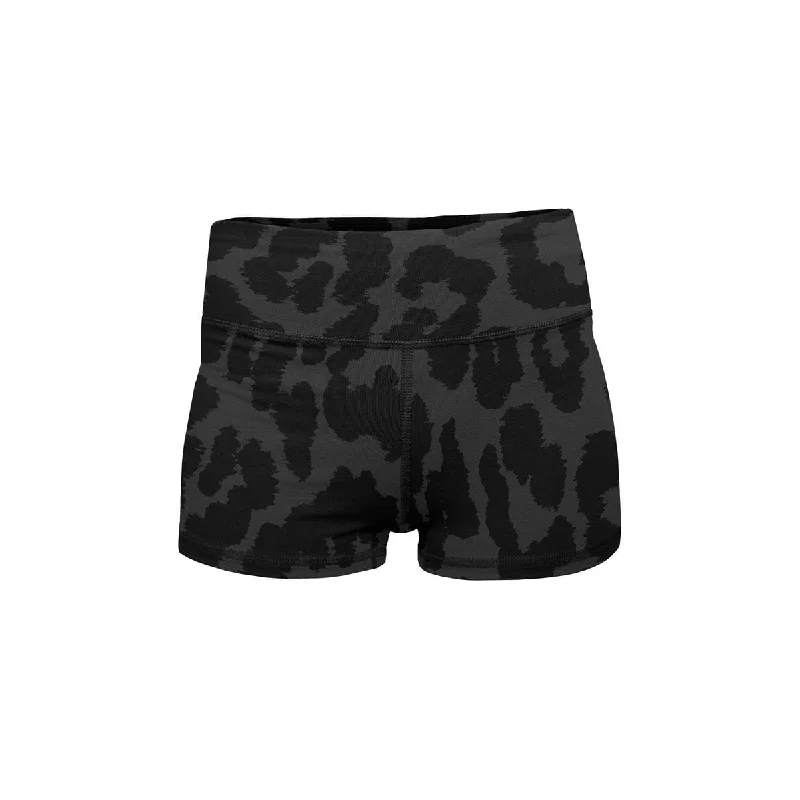 Yoga Shorts for Hot Weather -Night Leopard Yoga Shorts
