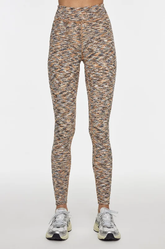 Yoga Pants for Mobility and Strength -Nika Reversible 25in Midi Pant - Multi