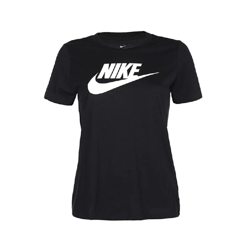 Yoga Tops for Better Posture -Nike NSW Essential Icon T-Shirt Black/White  BV6169-010 Women's