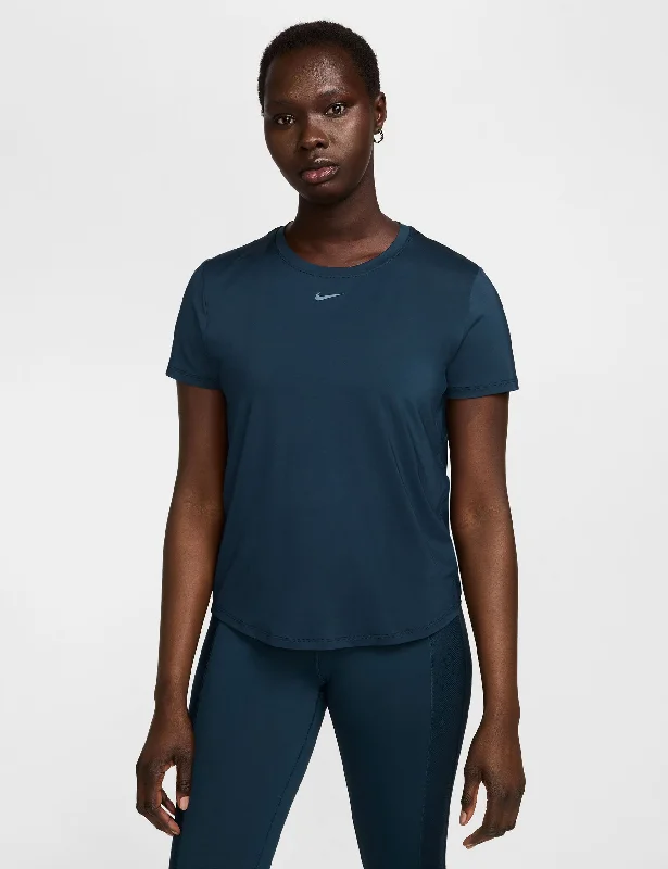 Yoga Tops for Softness and Comfort -One Classic Dri-FIT Short-Sleeve Top - Armory Navy/Black Yoga Tops for Softness and Comfort -One Classic Dri-FIT Short-Sleeve Top - Armory Navy/Black
