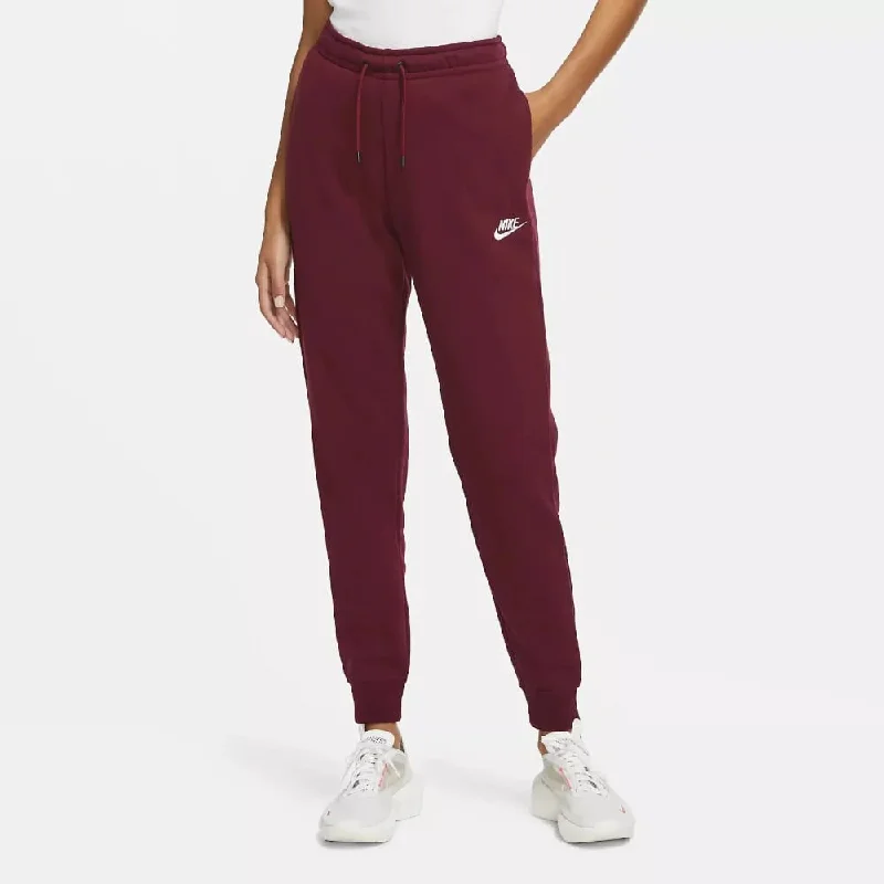 Yoga Shorts for Flexibility and Strength -Nike Sportswear Essential Fleece Pants Dark Red BV4095-638 Women's Yoga Shorts for Flexibility and Strength -Nike Sportswear Essential Fleece Pants Dark Red BV4095-638 Women's