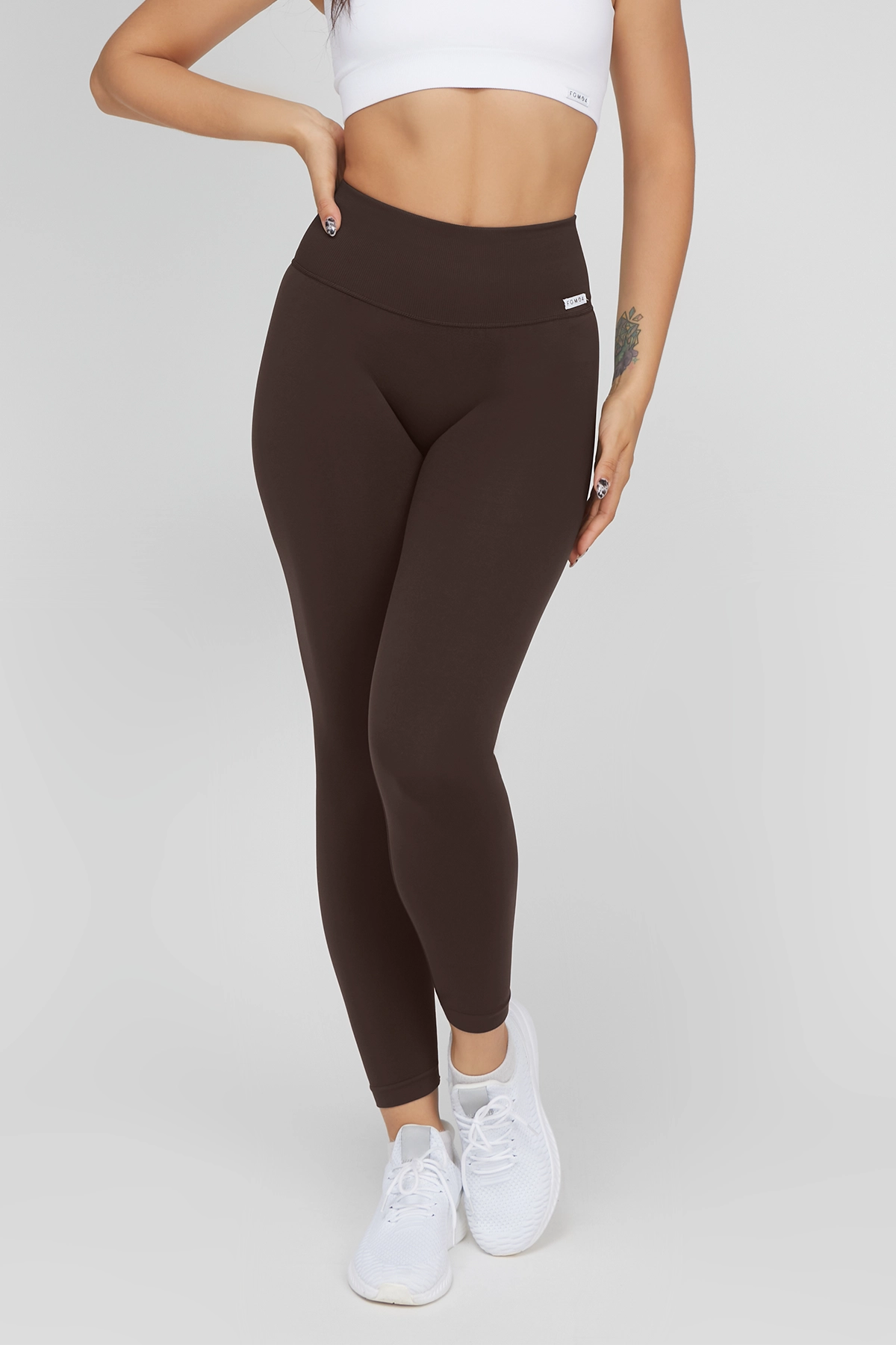 Yoga Shorts for Balance -Shape-Up Fgm04 2.0 Marrone Pancia Piatta