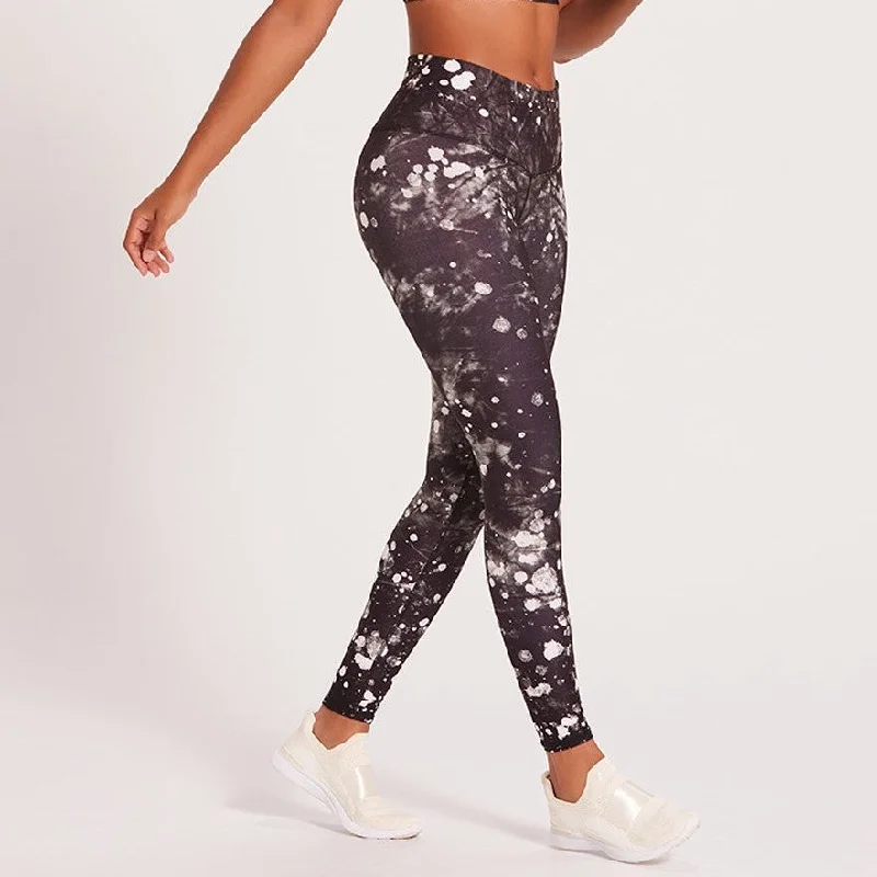 Versatile Yoga Pants -Tie Dye Barefoot Leggings - Moon Dust