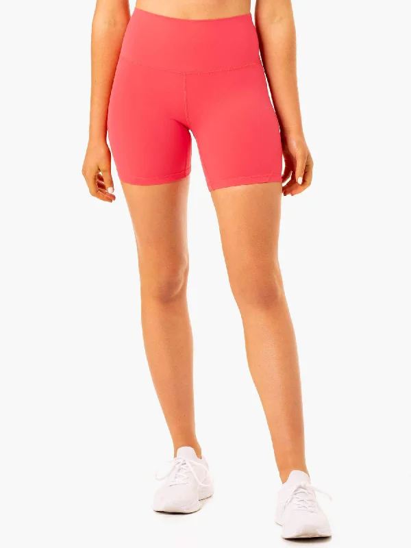 Yoga Shorts for Smooth Flexibility -NKD Align Shorts - Watermelon