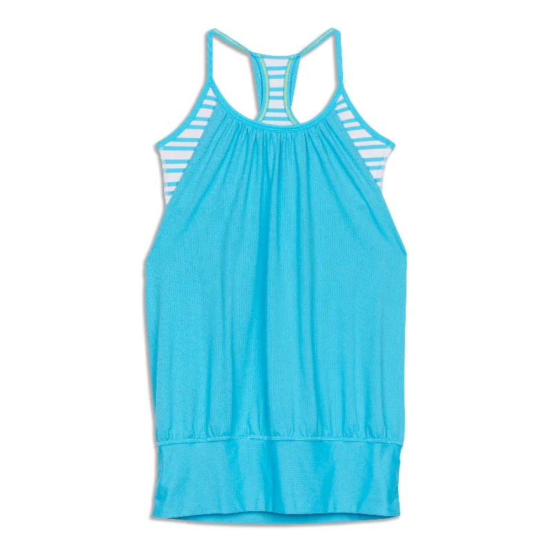 Yoga Tops for Stretch and Flexibility -No Limits Tank Top - Resale