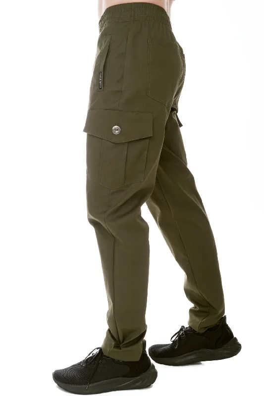 High-Waisted Yoga Pants for Core Support -Men's Nomad Organic Cotton Cargo Pant