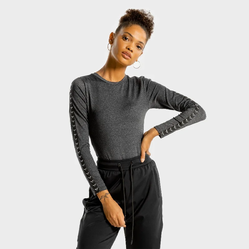Stylish Yoga Tops for Training -Noor Bodysuit - Onyx