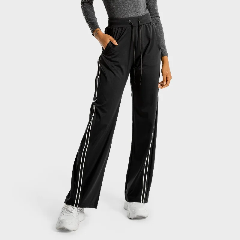 Yoga Pants for Improving Flexibility -Noor Wide Leg Pants - Onyx