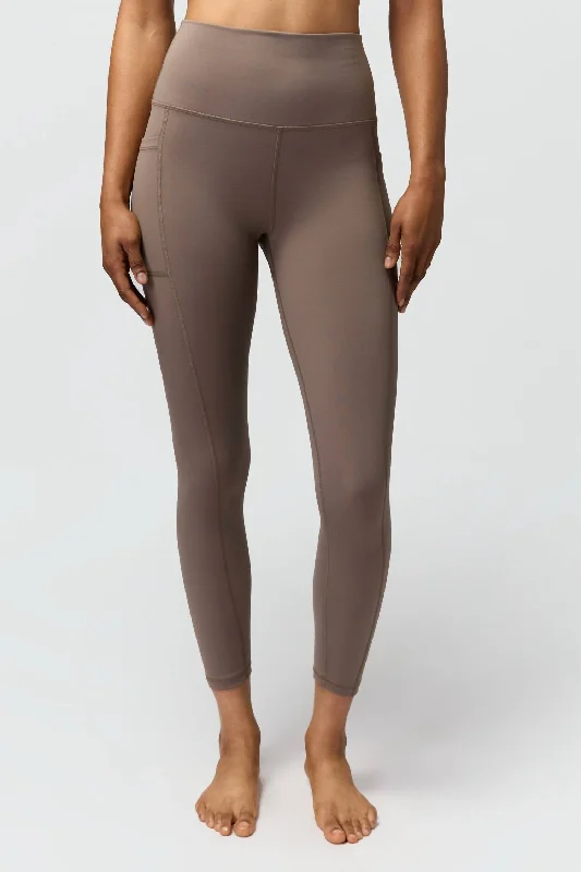 Yoga Shorts for Flexibility and Yoga Practice -Nova 7/8 Pocket Leggings In Falcon