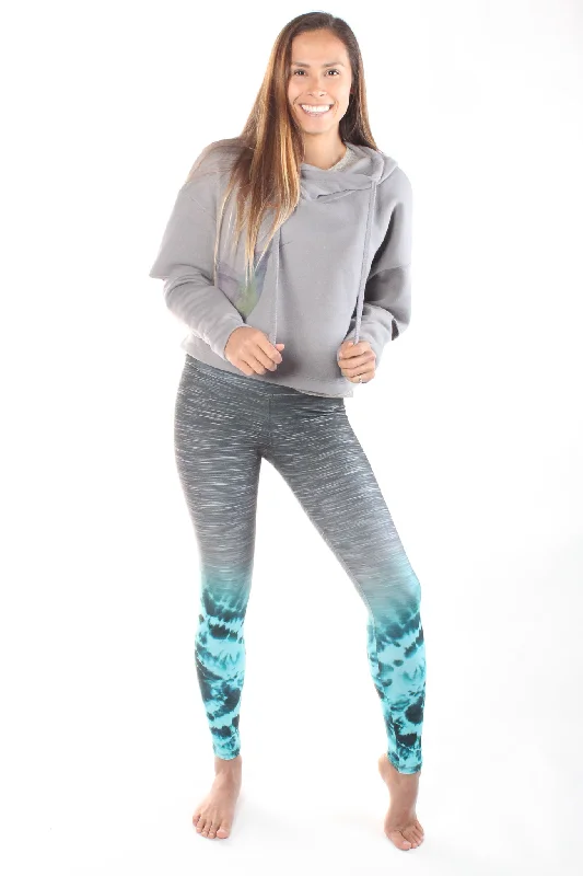 Seamless Yoga Pants -Ocean Striated High Compression Tie Dye Legging