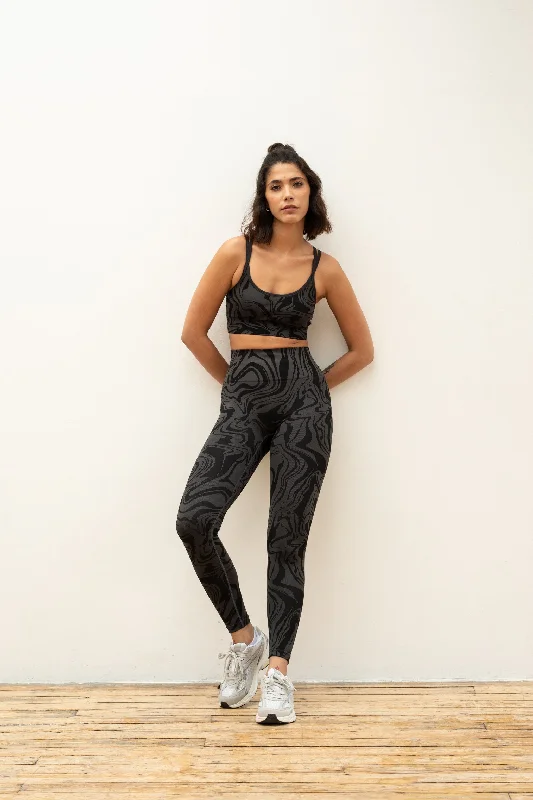 Seamless Yoga Pants for Every Day -OCEAN SWIRL LEGGINGS