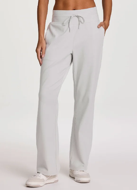 Breathable Yoga Pants for Comfort -Oliver Plush Wide Leg Pant