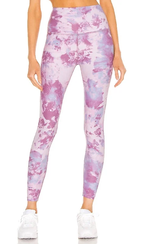 Yoga Shorts for Flexibility and Strengthening -Olympus High Waisted Midi Leggings In Orchid Haze
