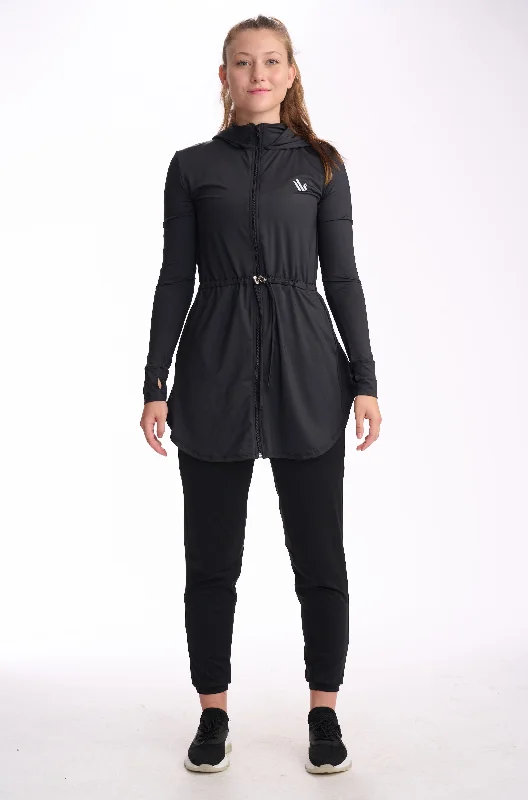 Yoga Tops for Strengthening Exercises -On-The-Go Jacket Black