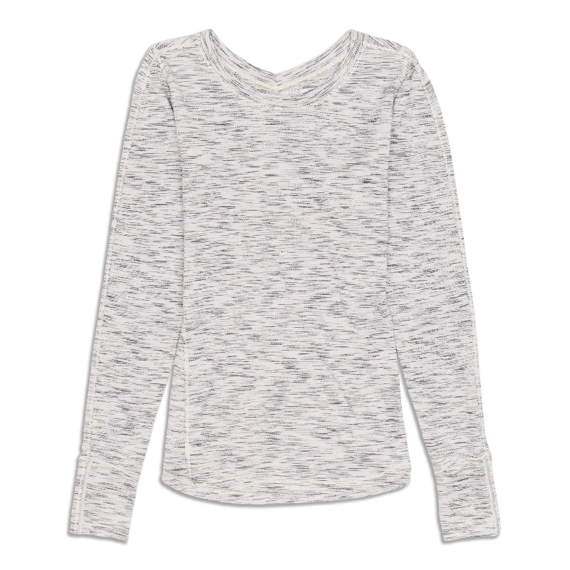 Yoga Tops with Flexible Fit -On The Run Long Sleeve Shirt - Resale