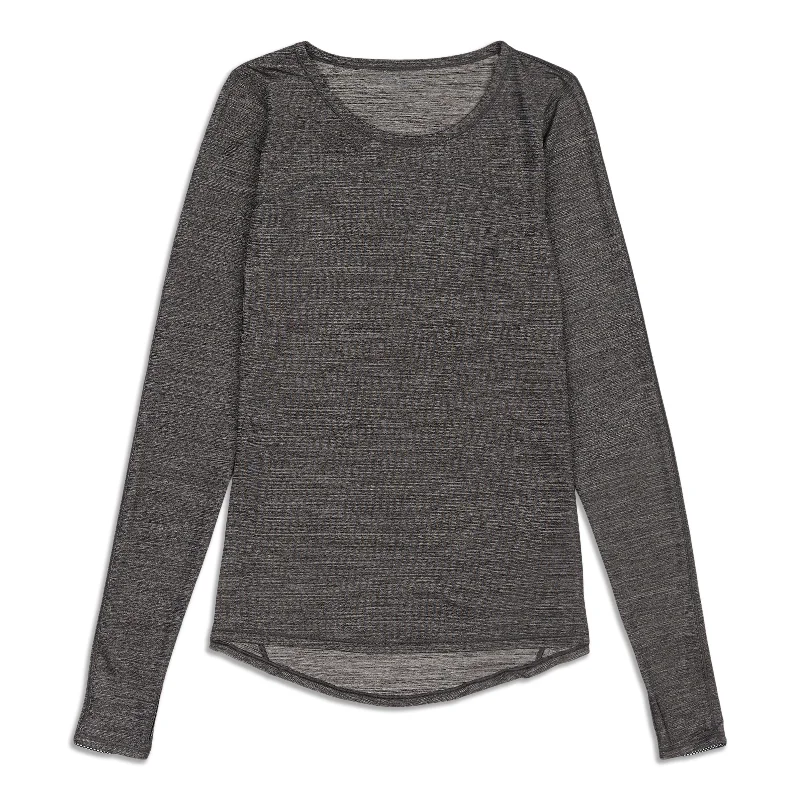 Yoga Tops for Hot Yoga Poses -On Track Long Sleeve Shirt - Resale