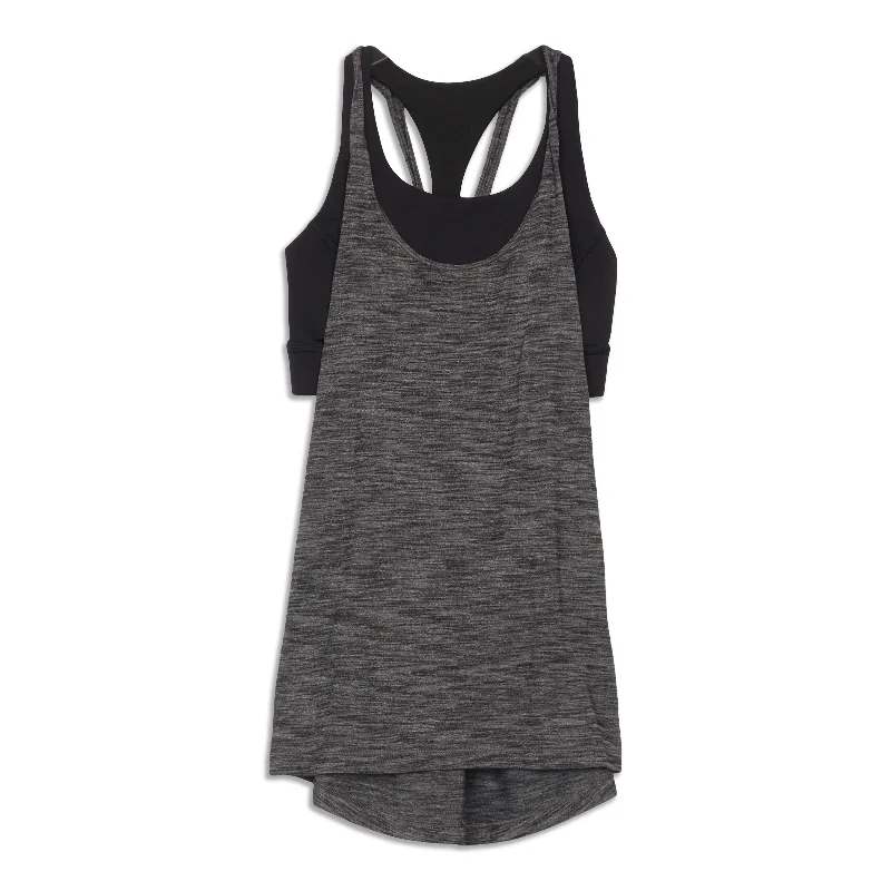Yoga Tops for Relaxed Yoga and Poses -On Track Tank Top - Resale