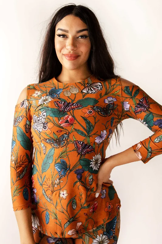 Yoga Tops for Flexibility and Comfort -Open Shoulder Top - Emerge