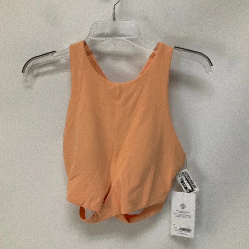 Stylish Yoga Tops for Fitness and Flexibility -Orange Athletic Tank Top Athleta, Size M