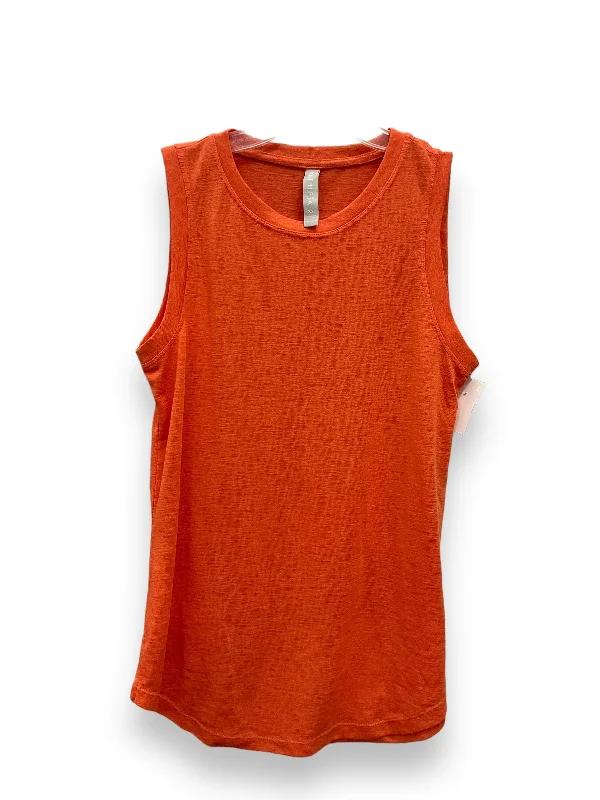 Yoga Tops for Active and High-Energy Workouts -Orange Athletic Tank Top Athleta, Size Xs